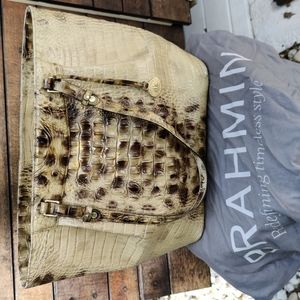 Brahmin Snakeskin Tote